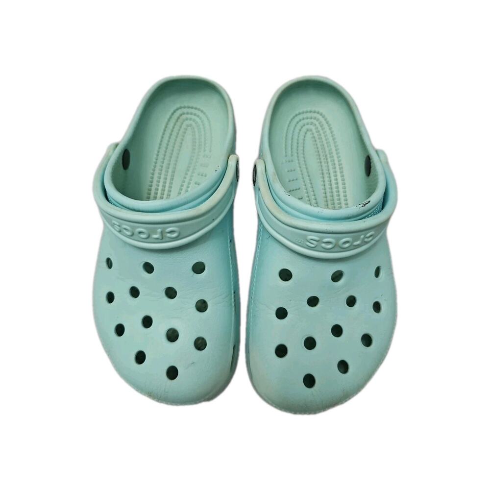 Crocs Classic Iconic Comfort Clog Sandals M6 W8 Blue Beach Slip Ons Slippers